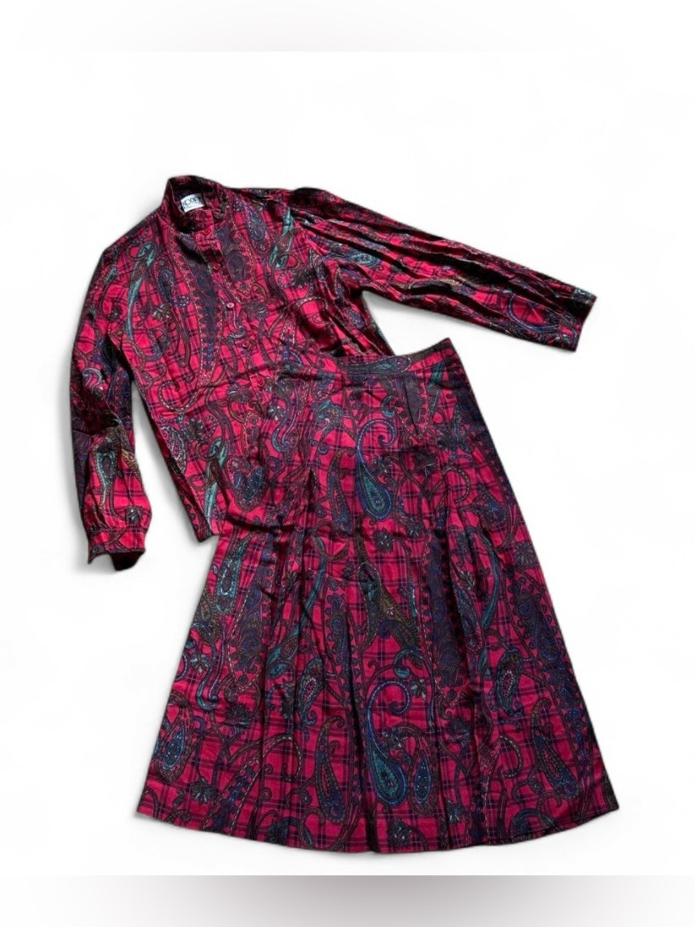 90s shirt/skirt set